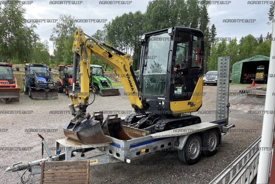 Mini Pelle Yanmar SV15VT + Remorque